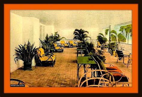 Open Air Lounge Governors Club Hotel Ft Lauderdale Fl 1935 Mixed
