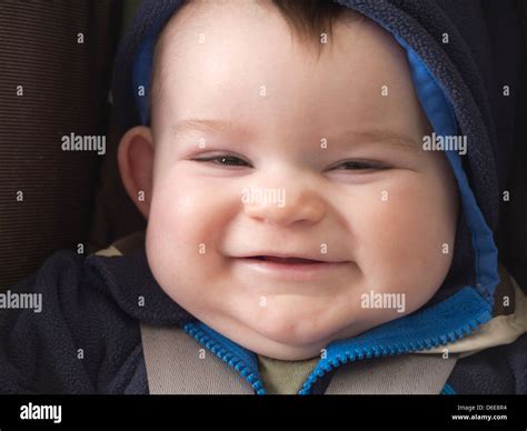 Close Up Of Baby Boy Face Stock Photo Alamy