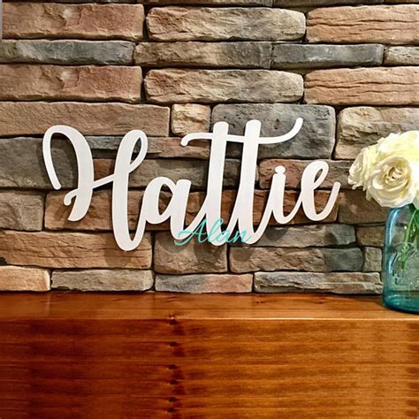 Custom Name Sign 20 Inches Wide Personalized Laser Cut Name Designed