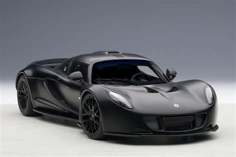 Hennessey Venom Gt Spyder Matt Carbon Black Autoart