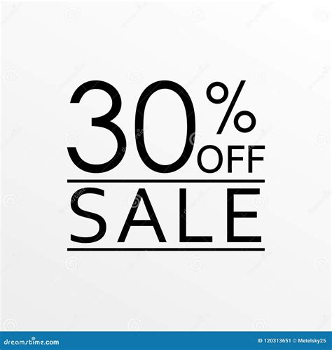 30 Off Sale And Discount Price Icon Sales Tag Design Template Vector
