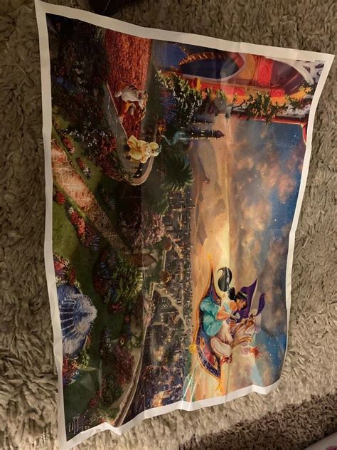 Walt Disney Thomas Kinkade Aladdin And Jasmine 750 Piece Jigsaw Puzzle