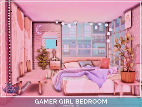 The Sims Resource The Perfect Night Gamer Girl Bedroom