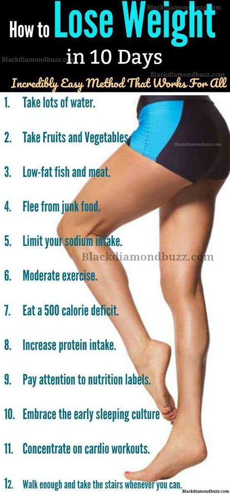Lose Weight In 10 Days Without Exercise Exercise Poster