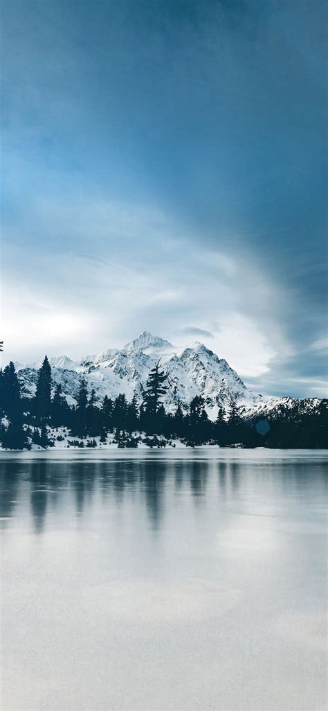 Apple Iphone Wallpaper Ni38 Frozen Lake Winter Snow