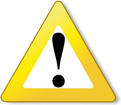 Shop custom safety signs online File:Ambox warning yellow.svg - Wikimedia Commons