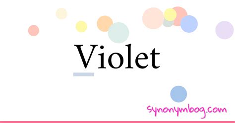 Synonym For Violet
