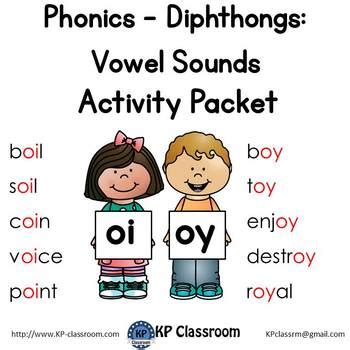 Ee, ea, ai, oa, oo, au, ea, ie, ou, ui (more correctly these are vowel combinations composed of digraphs and diphthongs ). Diphthong OI OY Vowel Sounds Activity Packet and ...