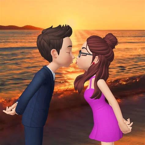 Pin By Mrsahil On Animated Couples Cute Love Cartoons Cute Cartoon