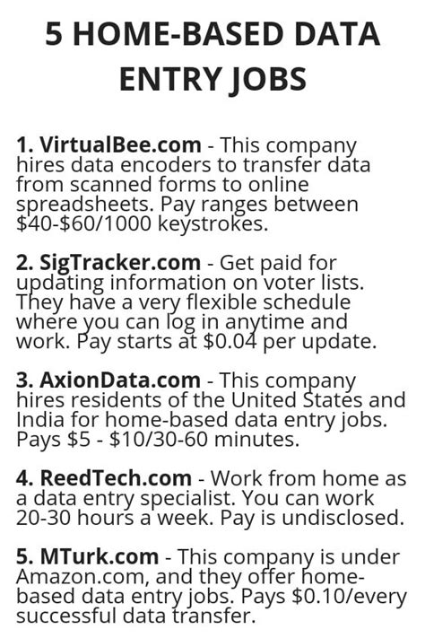 5 HOME-BASED DATA ENTRY JOBS | Data entry jobs, Legit work from home gambar png