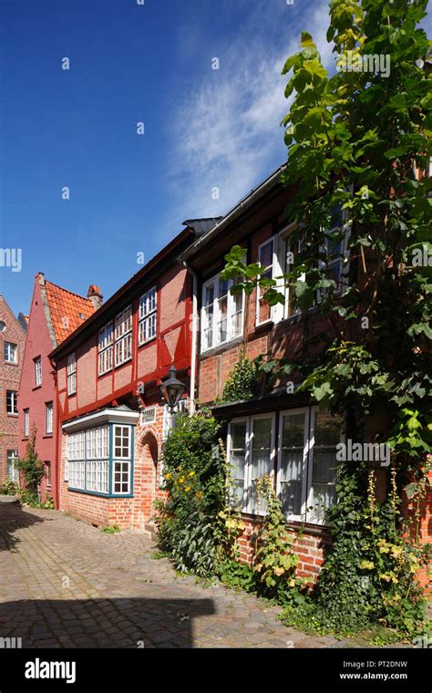 Historic House Facade In The Old Town Lüneburg Lower Saxony Germany