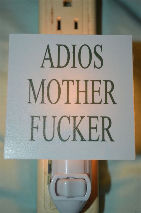 Fresh And Funny Adios Mother Fucker Night Light Nightlight Etsy