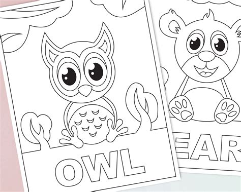 Woodland Animals Coloring Pages Printable Coloring Pages