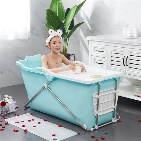 European Adult Folding Portable Insulation Bathtub Adult Inflatable Bathtub Plastic Bath Tub