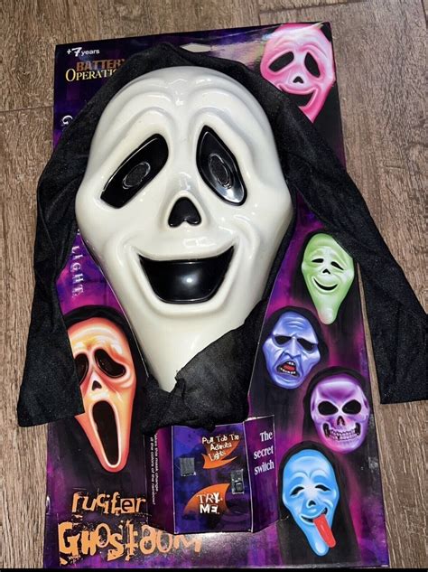 Ghost Face Spoof Mask Scary Movie Smiley Scream Ebay