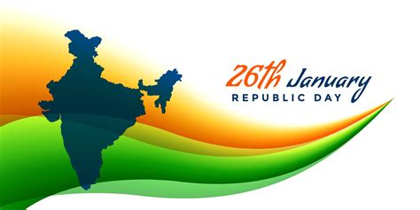 26th january republic day banner with map of india download free vector art stock graphics