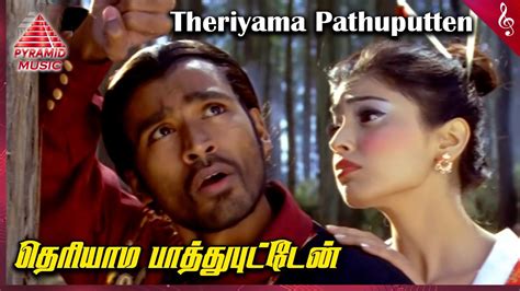 Thiruvilaiyaadal Aarambam Movie Songs Theriyaama Video Song Dhanush Shriya Saran D Imman