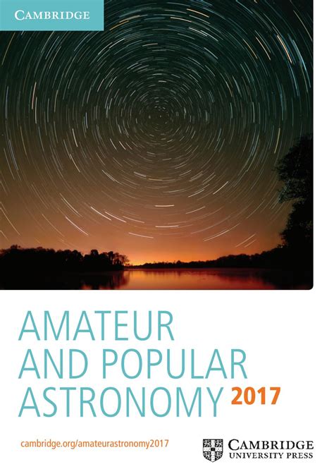 Amateur And Popular Astronomy Catalogue 2017 By Cambridge University