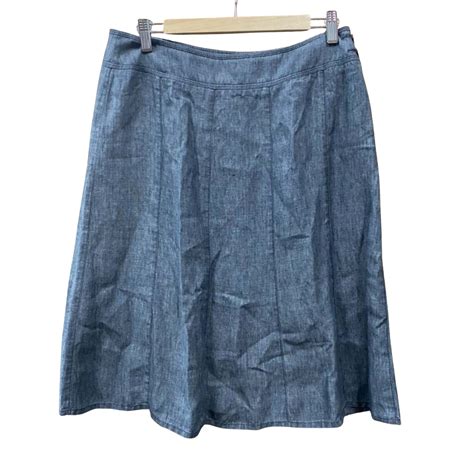 Country Road Grey Linen Skirt Size 12s