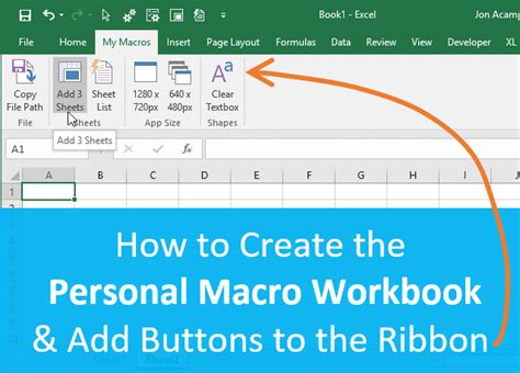 How To Create A Personal Macro Workbook Video Series Excel Campus