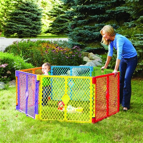 Your baby alive and other baby dolls will love this perfect fashionable play yard. Portable Playpen Baby Playard Multi Color Plastic Panel ...
