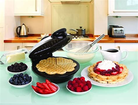 Euro Cuisine Wm520 Eco Friendly Heart Shaped Waffle Maker Ptfe And