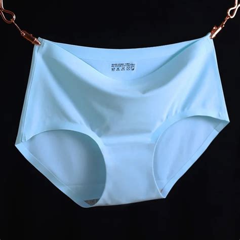 buy women one piece panties seamless simple underwear ladies breathable