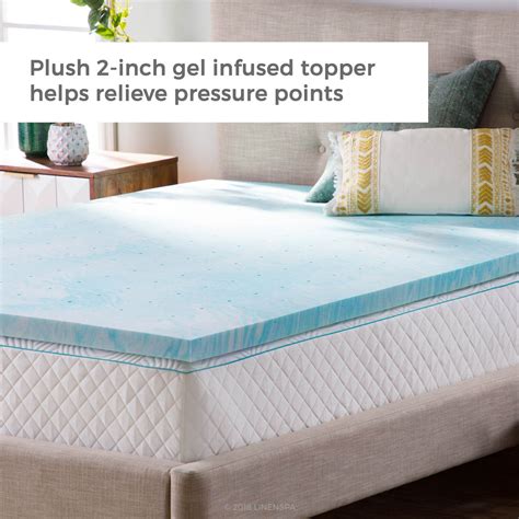 From cushioning to support, we the lucid mattress topper is an affordable, 4 gel memory foam mattress topper that's available available in a wide range of sizes, from twin to california king. Linenspa 2 Inch Gel Swirl Memory Foam Topper - Twin # ...