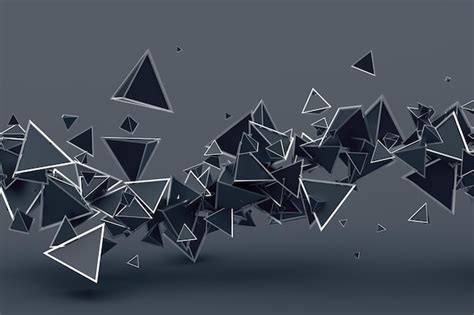 Premium Photo Abstract 3d Rendering Of Geometric Shapes
