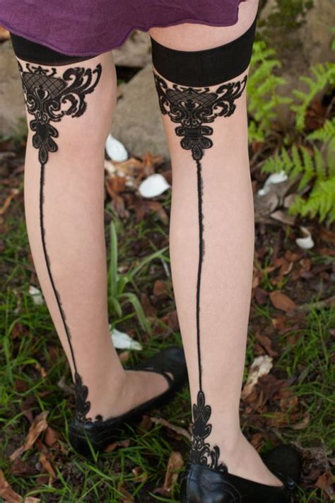 Sheer Baroque Cuban Heel Backseam Stockings Backseam Stockings Cuban