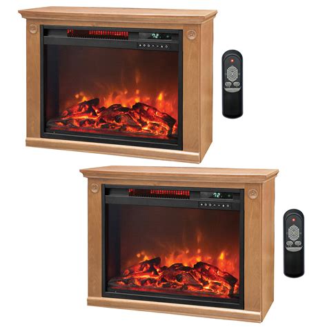 Lifesmart 3 Element Quartz Infrared Electric Portable Fireplace Heaters