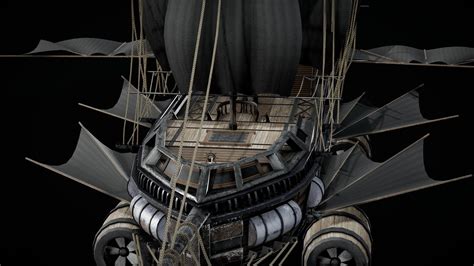 Animated Flying Pirate Ship 3d Model By Renocrade 009cc3b Sketchfab