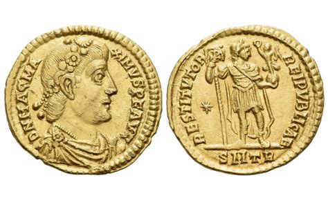 Roman Empire Magnus Maximus 383388 Solidus Treveri The Numisplace