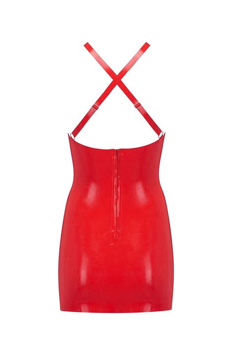 our perfect design elissa poppy scarlet red latex mini dress is in short supply in 2021