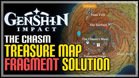 The Chasm Treasure Map Fragment Solution Genshin Impact Youtube