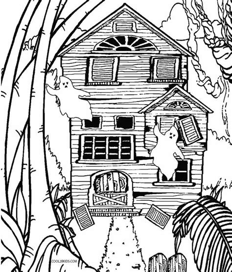 Printable Haunted House Coloring Pages For Kids Cool2bKids - Coloring