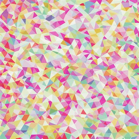 Colorful Collage Triangles Geometric Background Red Pink Yellow And