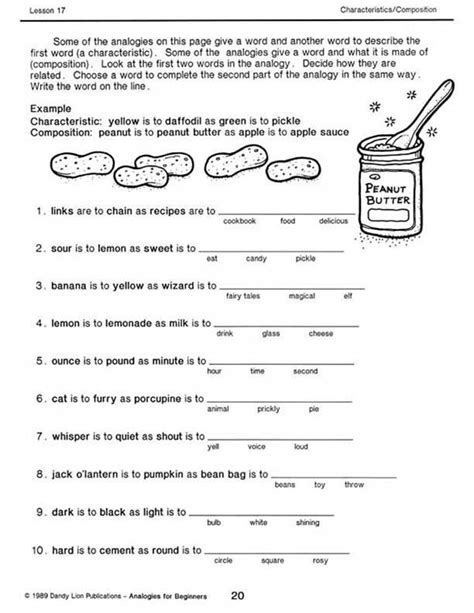 Related Image Word Analogies Analogy Super Teacher Worksheets