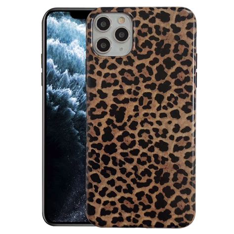 Leopard Print Silicone For Iphone 11 Pro Max Cell Phone Case 65inch