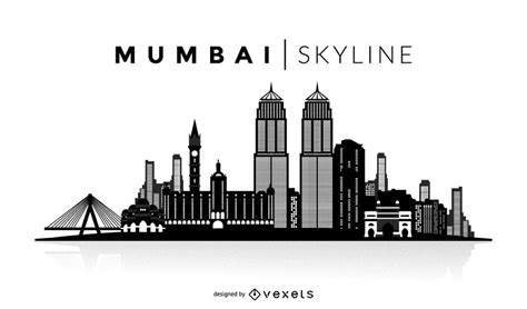Mumbai Skyline Silhouette Design You Can See The Most Important