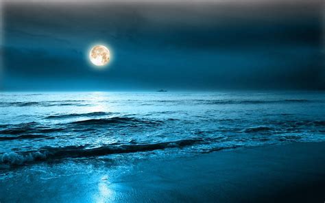 Beach Moon Wallpaper Wallpapersafari