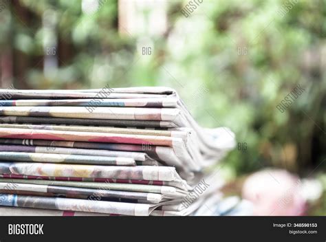 Newspapers Folded Image And Photo Free Trial Bigstock