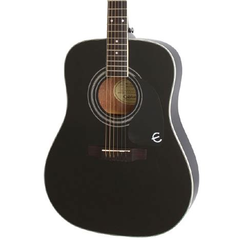 Epiphone Pro 1 Plus 41 Inch Acoustic Guitar Ebony Black Pro 1