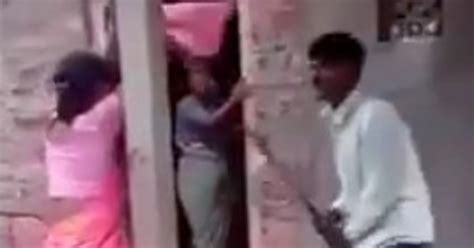 Shocking Footage Shows Jilted Husband Tying Up Wife And Lover To