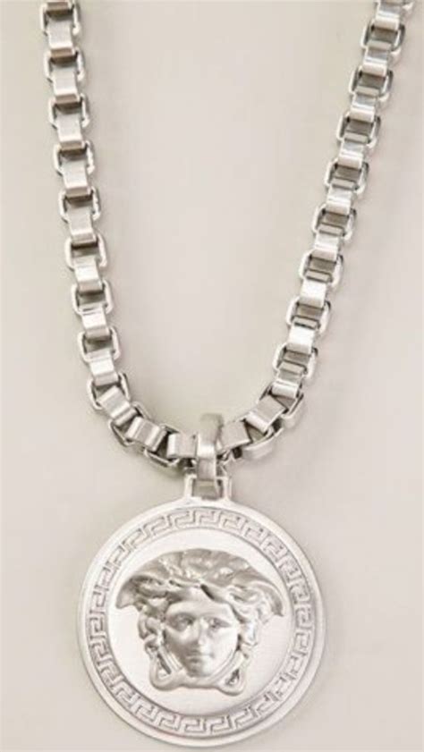 Versace Silver Medusa Necklace Necklace Pendant Necklace Pendant