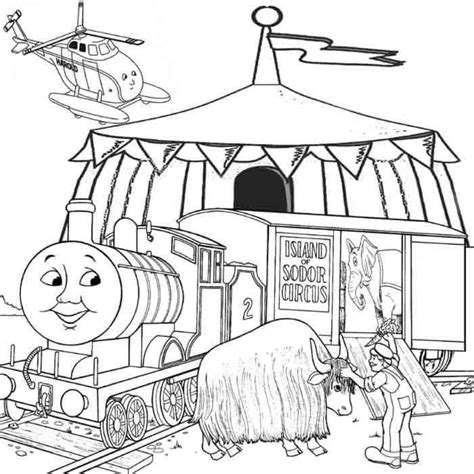 Thomas the train christmas coloring page: Thomas The Train Coloring Pages For Kids Printable ...