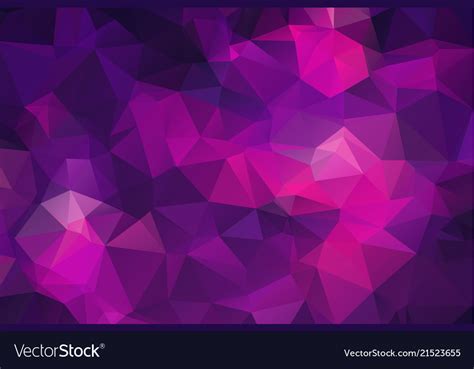 Abstract Polygon Background Dark Purple Polygonal Vector Image