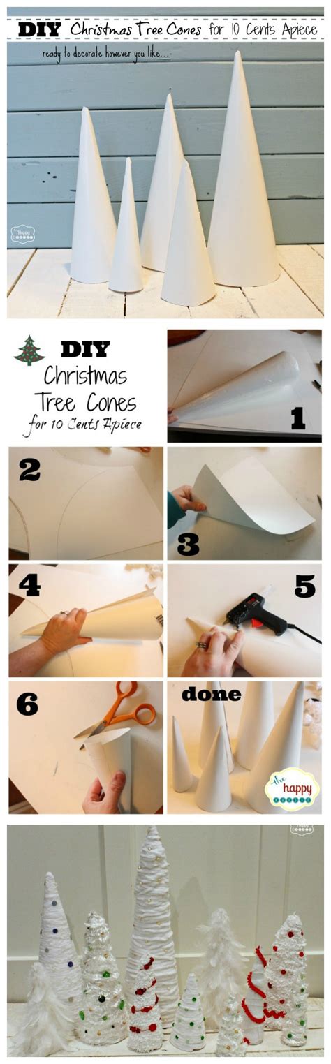 How To Make Christmas Tree Cone Craft Forms For 10 Cents Apiece The