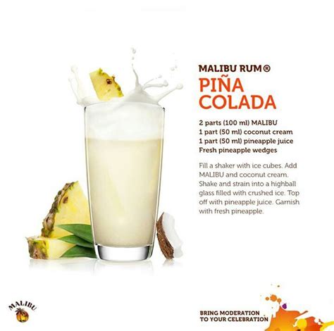 I've got 5 coconut rum cocktails recipes that you're going to absolutely love. Malibu Rum Pina Colada...in honor of National Pina Colada Day. | Sexy Bartenders & Cocktails ...