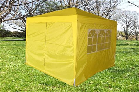 Straightforward as most camping tools are, it. 10 x 10 Easy Pop Up Tent Canopy w/ 4 Sidewalls - 12 Colors